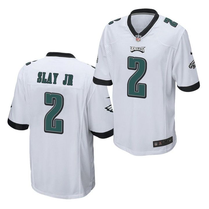 Men Philadelphia Eagles 2 Darius Slay Jr Nike White Game NFL Jersey